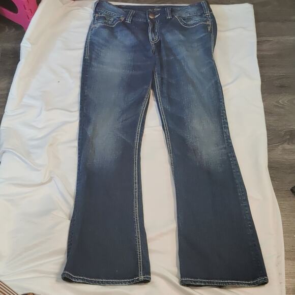 Men's Silver Suki Surplus Jeans W32/L32 Western Boho Classic Festival Rocker - Picture 3 of 12